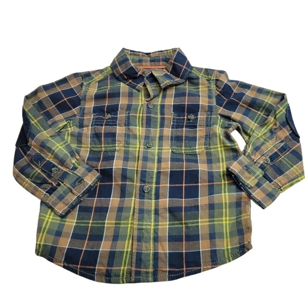 Carter's plaid buttondown shirt 24mo